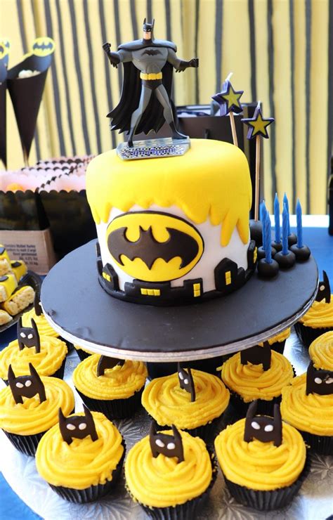 Cake For 6year Old Boy Batman Theme Boy Birthday Cake Birthday