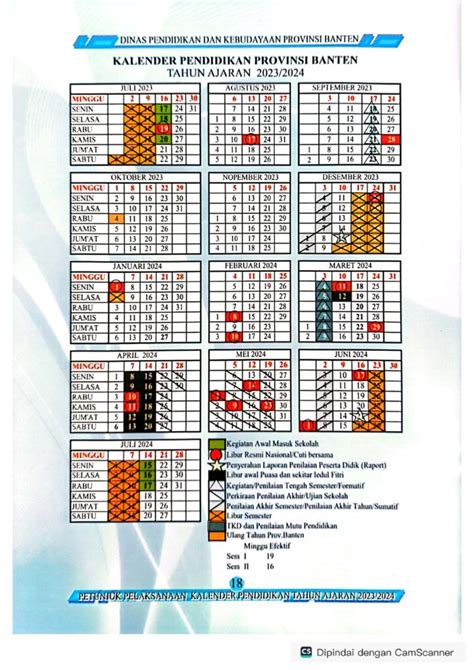 Kalender Pendidikan Provinsi Banten Sma Negeri Cileles