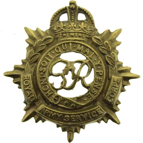 Ww2 Royal Army Service Corps Rasc George Vi Collar Badge
