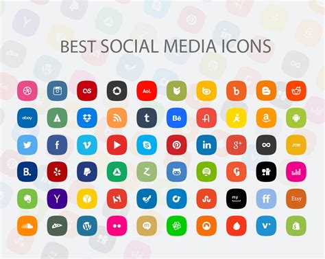Free Best Social Media Icons Psd Psd Free Download