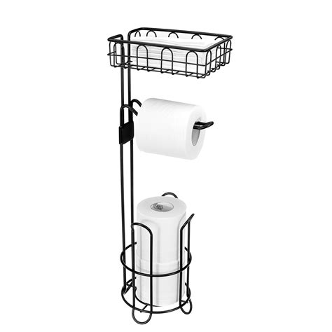 The hamper is removable and easily transportable, and its steel structure means that you can use it for years to come. Floor Standing Paper Roll Towel Holder Stand Organizer ...
