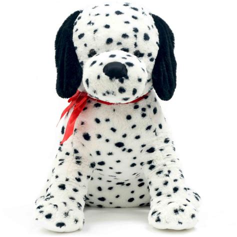 Large Dalmatian Puppy Dog Plush Toy With Red Bow 24