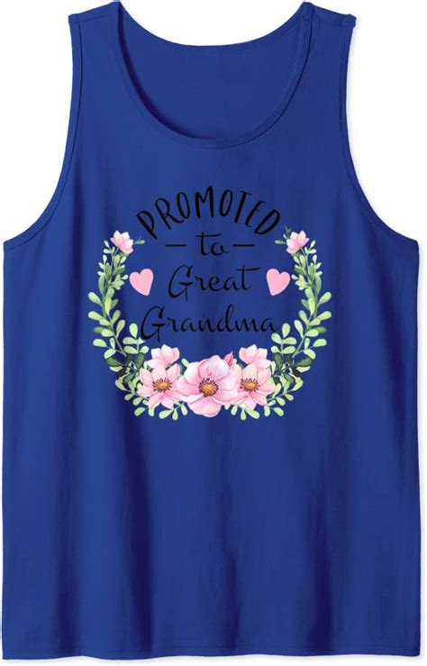 Promoted To Great Grandma New Grandma To Be Tank Top Clothing