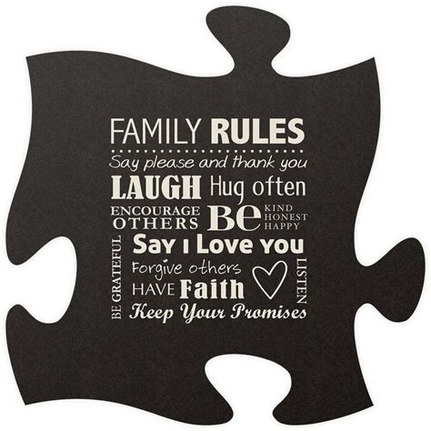 Without losing anymore time here is the answer for the above mentioned crossword clue. Family Rule Quote Puzzle Piece | Family is everything quotes, Puzzle quotes, Family rules