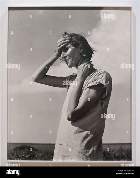 Woman Of The High Plains 1938 By Dorothea Lange On Display At The