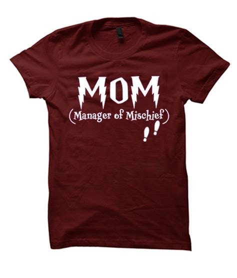 Harry Potter Inspired Potter Mom Awesome Graphic T Shirt