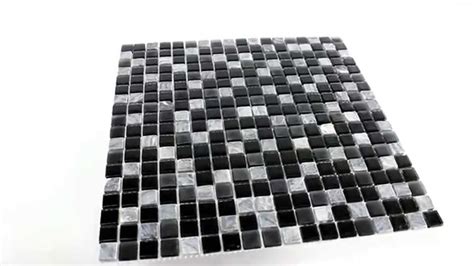 Marmor stein fliesen terrasse fassaden reinigung bodenplatten. Marmor Glas Mosaik Fliesen Schwarz Grau 15x15x5mm - YouTube