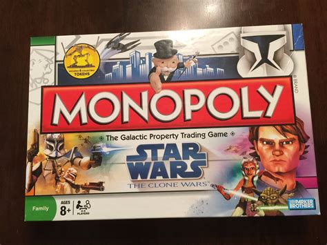 Star Wars Clone Wars Edition Monopoly Board Game Boardge Rare Played