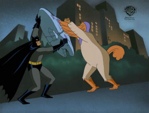 Batman Animated Series Original Production Cel Obg Batman Mad As A