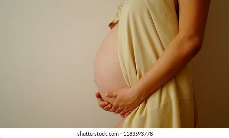 Naked Pregnant Woman Pregnant Female Model Stock Photo 1183593778