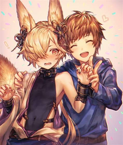 Gran And Kou Granblue Fantasy Drawn By Shigaraki Strobe Blue Danbooru