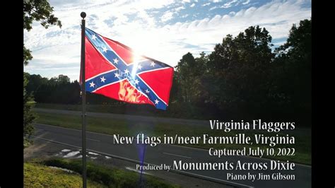 Virginia Flaggers New Confederate Battle Flags Near Farmville