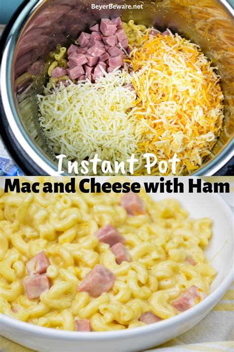 Place enough ham and cheese on each rectangle. Instant Pot mac and cheese with ham is a quick dinner ...