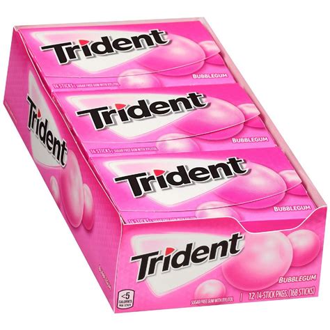 12 Wholesale Trident Gum 1212s Bubble Gum At