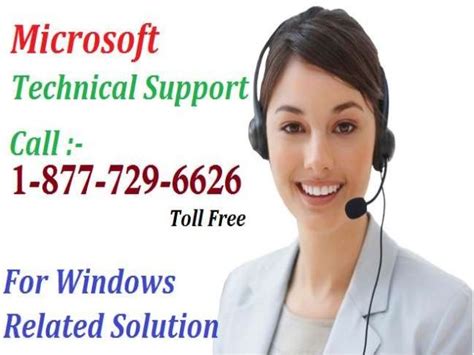 Microsoft Technical Support 1 877 729 6626 For Instant Help And Service