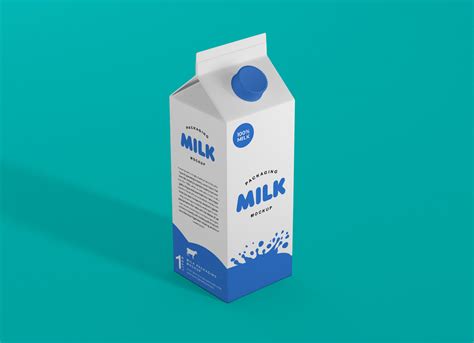 Free Milk Carton Box Packaging Mockup Psd Good Mockups