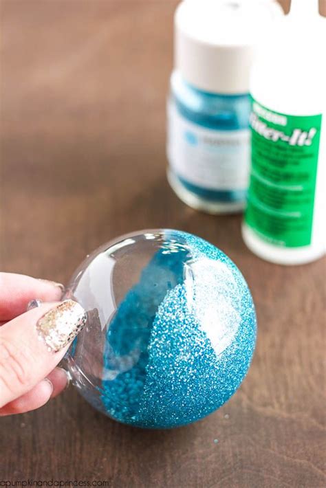 Diy Glitter Ornaments Best Glue To Use Christmas Diy