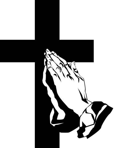 Cross And Praying Hands Clipart Clip Art Library