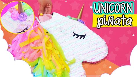This diy unicorn piñata is a great addition to the party decor. DIY UNICORN PINATA 🦄 Fun & Easy Party Ideas | How to make a piñata Craftingeek EN - YouTube