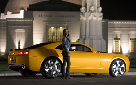 Women With Cars Megan Fox Chevrolet Camaro Bumblebee Chevrolet