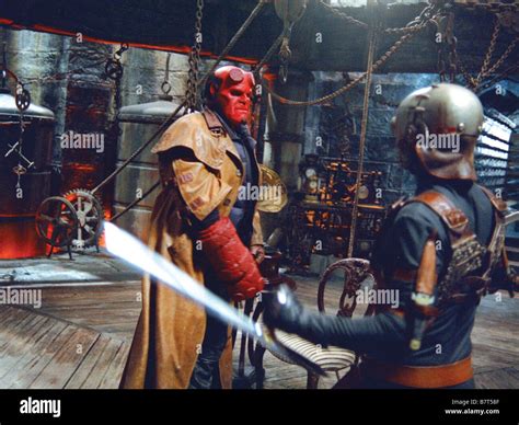 Hellboy Year 2004 Usa Ron Perlman Director Guillermo Del Toro Stock