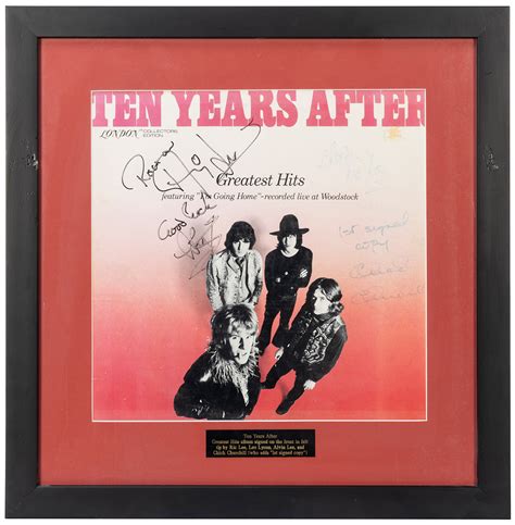 Lot Detail Ten Years After Album Display Greatest Hits Album Signed B