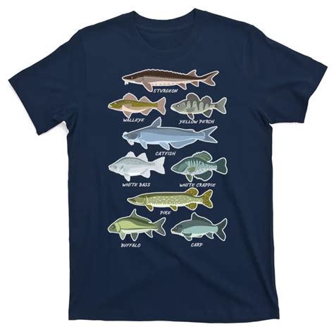 Freshwater Fish Types Fishing T Shirt Teeshirtpalace