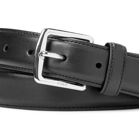 Polo Ralph Lauren Smooth Leather Belt Black The Sporting Lodge
