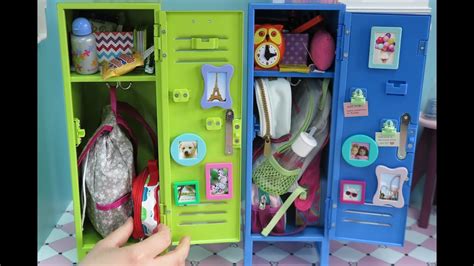 Packing American Girl Doll School Lockers Youtube