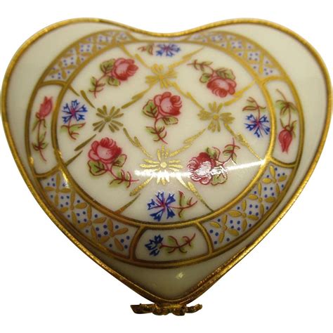 Do you know where has top quality heart shaped storage boxes at lowest prices and best services? Vintage Limoges Castel France Rose Motif Heart Shaped ...