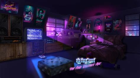 80s Synthwave Room Homage By Heibk201 On Deviantart Synthwave Chill