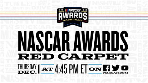 Live Nascar Awards Red Carpet Show Win Big Sports