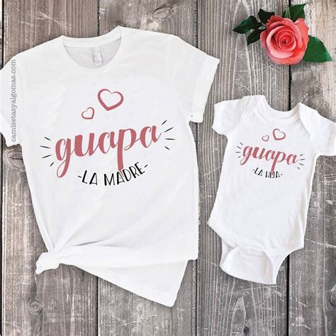 Camiseta Duo Guapa Madre Hija Corazones