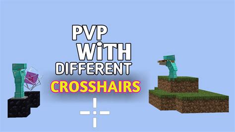 I Tried Different Crosshairs In Minecraft Pvp Youtube