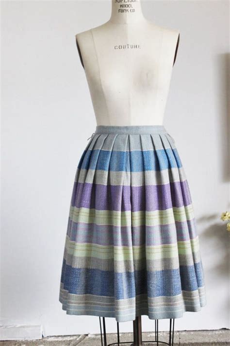 Vintage 1950s Wool Circle Skirt 50s Country Set By Etsy Tartan