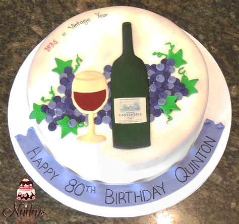 Wine Themed Birthday Cake By Nadas Cakes Canberra Birthday Cake