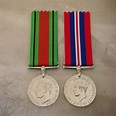 WWII MEDAL PAIR 1939-45 WAR AND DEFENCE MEDALS | ANZAC | WORLD WAR II ...