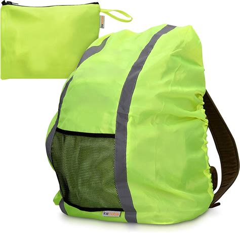 Kwmobile High Visibility Backpack Cover Reflective Water Resistant Hi