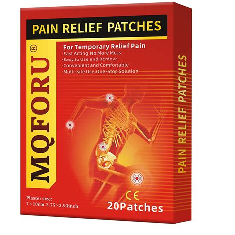 Mqforu Pain Relief Patches 20 Count Natural Herbal French Polynesia Ubuy