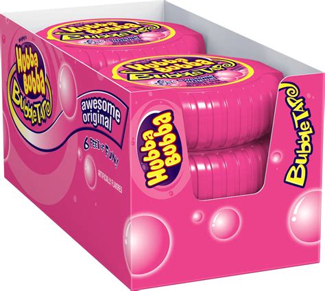 Hubba Bubba Original Bubble Gum Tape 2 Ounce 6 Packs