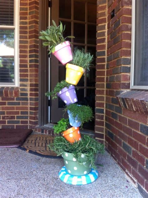 My Diy Instructions For A Tipsy Plant Tower Plant Tower Flower Pot