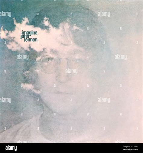 John Lennon Original Vinyl Album Cover Imagine 1971 Stock Photo