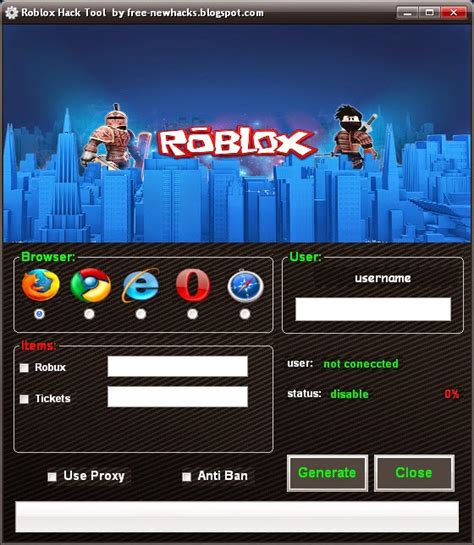 Roblox Hack Tool Unlimited Robux Tickets No Survey Free ~ Free Hacks