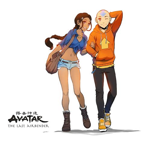 Aang X Katara Avatar Fanart By Precia T On Deviantart Avatar Aang Avatar Airbender Team