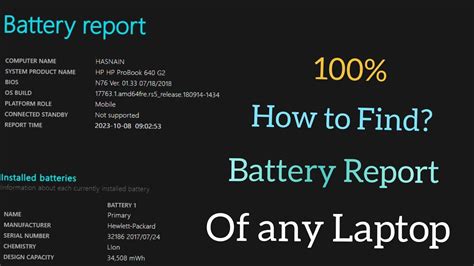 How To Check Battery Health In Windows Laptop Laptop Battery Health