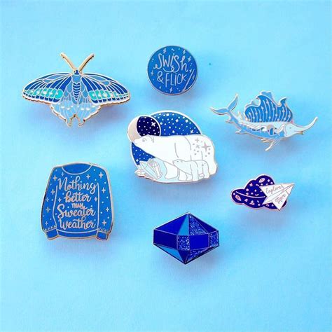 Feeling The Cool Blue Love With Todays Enamel Pin Collection 💙💙💙