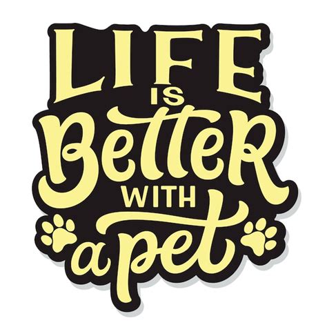 Premium Vector Pet Hand Lettering Quote