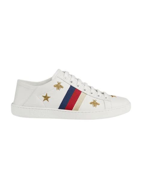 Gucci Ace Bees And Stars In White Lyst