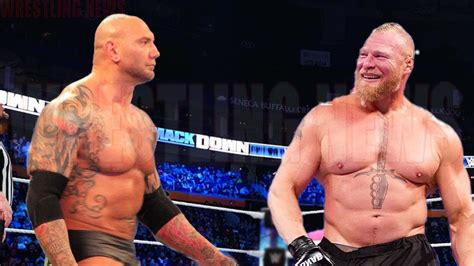 Brock Lesnar Vs Batista Match Youtube