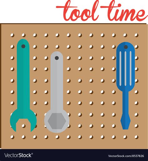 Tool Time Royalty Free Vector Image Vectorstock